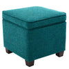 Flagstaff Solid Wood Ottoman Sea Green