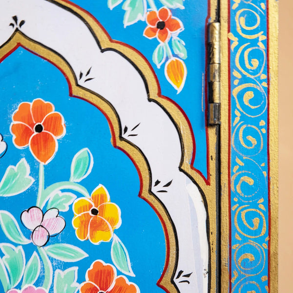 Floral Hand Painted Cabinet