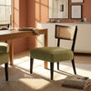 Floreat Sheesham Wood & Fabric Cafe Chair
