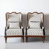 Fochville Pair of Luxurious Teakwood Walnut Wing Chair