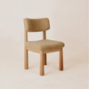 Freiburg Oak Wood & Boucle Fabric Dining Chair