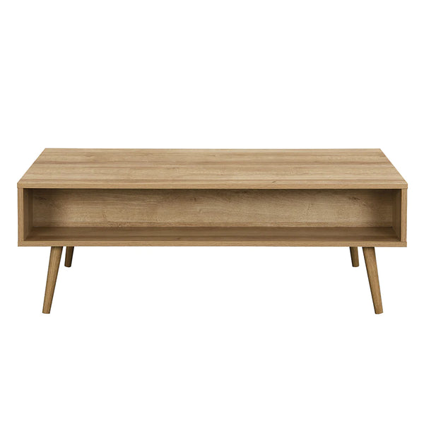 Fremont Solid Wood Rattan Coffee Table