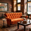 Friends Solid Wood Velvet Sofa
