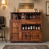 Galashiels Sheesham Wood Natural Finish Bar Cabinet