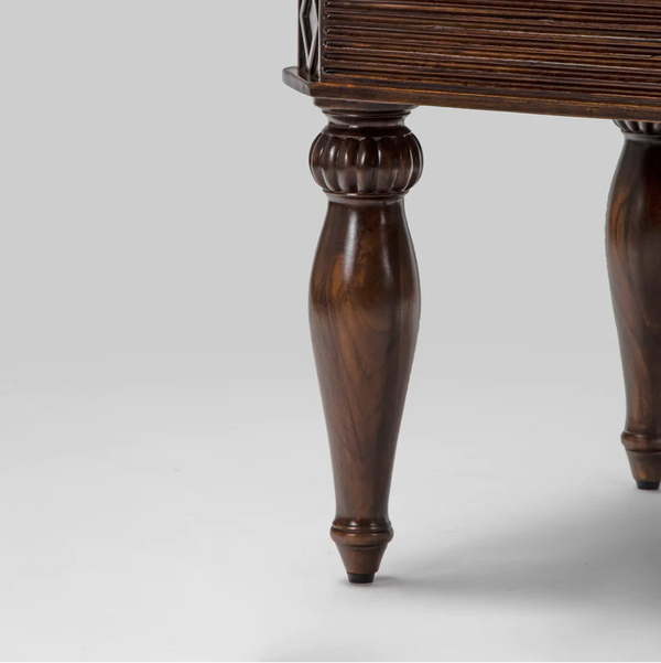 Girvan Sheesham Wood Brown Finish End Table