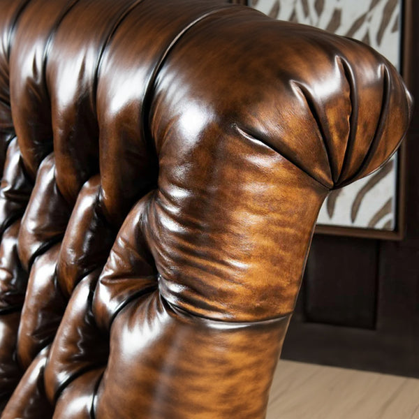 Glasgow Chesterfield Leather Sofa
