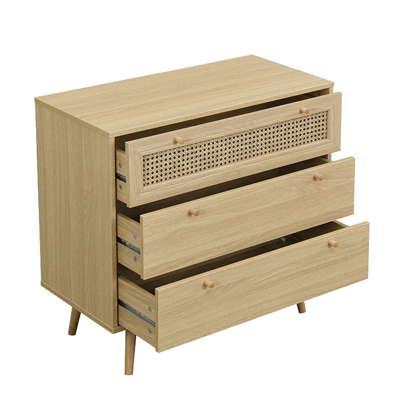 Glasgow Rattan Chest Of 3- Drawers