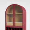 Gretna Solid Wood Natural Finish Bar Cabinet