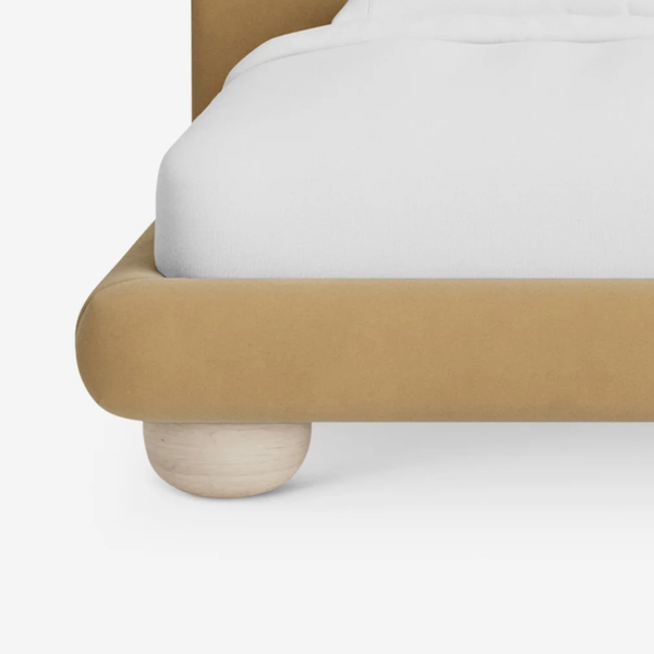 Griffith Velvet Platform Bed - All Sizes