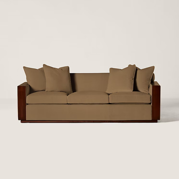 Guimaraes Solid Wood Velvet Sofa