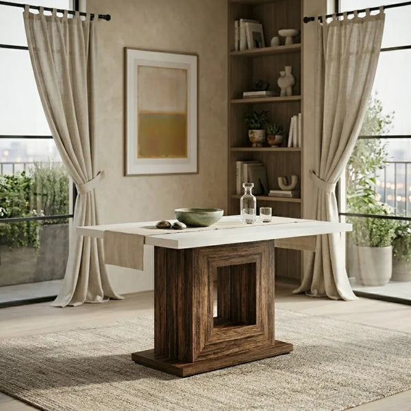 Haarlem Solid Wood Square Dining Table