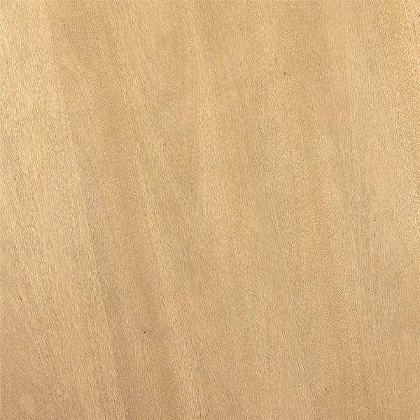 Modern Solid Wood Round Dining Table In Natural Finish