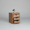 HamburgSolid Wood 3 Drawer Bedside Table