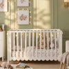 Happy Sprouts Baby Cot In White Finish