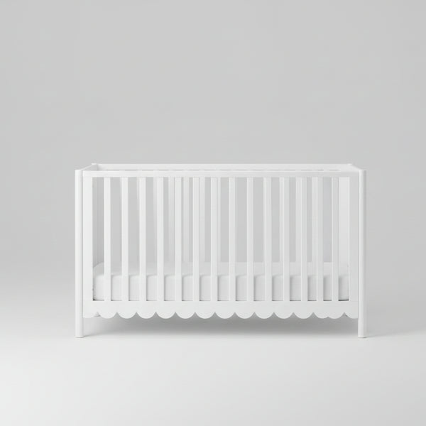 Happy Sprouts Baby Cot In White Finish