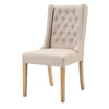 Helsinki Oak Wood & Linen Dining Chair