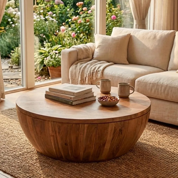Henderson Clean Round Storage Coffee Table