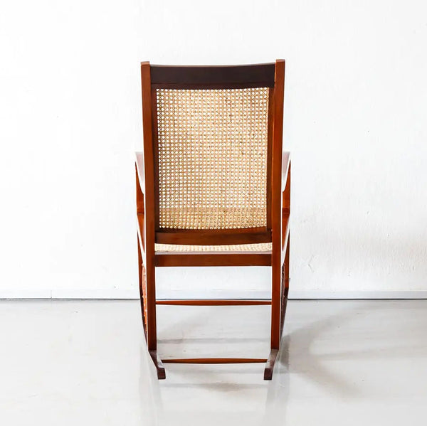 Hendra Teakwood Rocking Chair with Cane