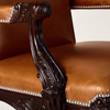 Herning Solid Wood & Leather armchair with armrests