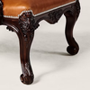 Herning Solid Wood & Leather armchair with armrests