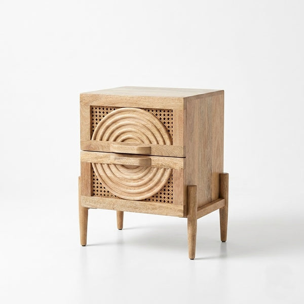 Hobart Rattan Bedside Table - READY TO SHIP