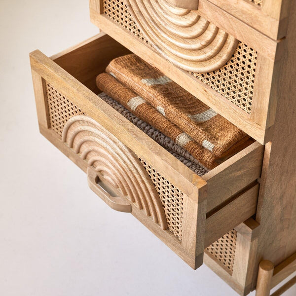 Hobart Rattan Chest Of Drawer - READY TO SHIP