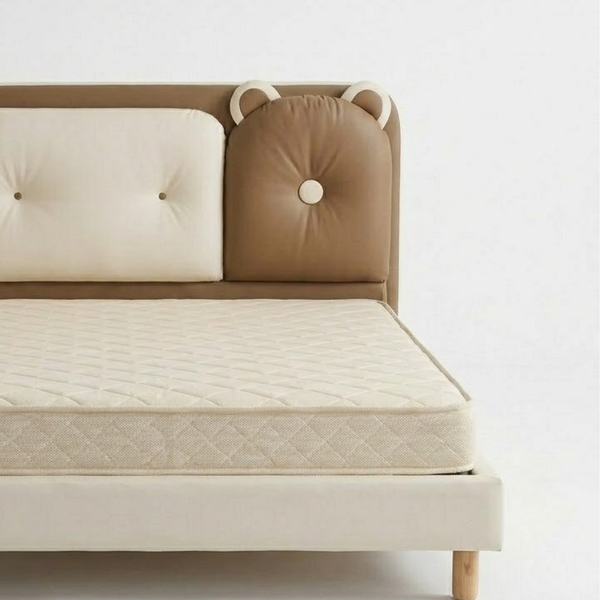 Honey Drop Leather Kids Soft Padded Bed