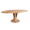 Huddersfield Acacia Wood Oval Dining Table
