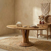 Huddersfield Acacia Wood Oval Dining Table