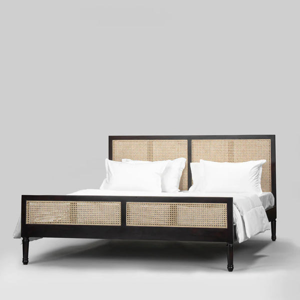 Huntsville Sheesham Wood Cane Bed-All Sizes