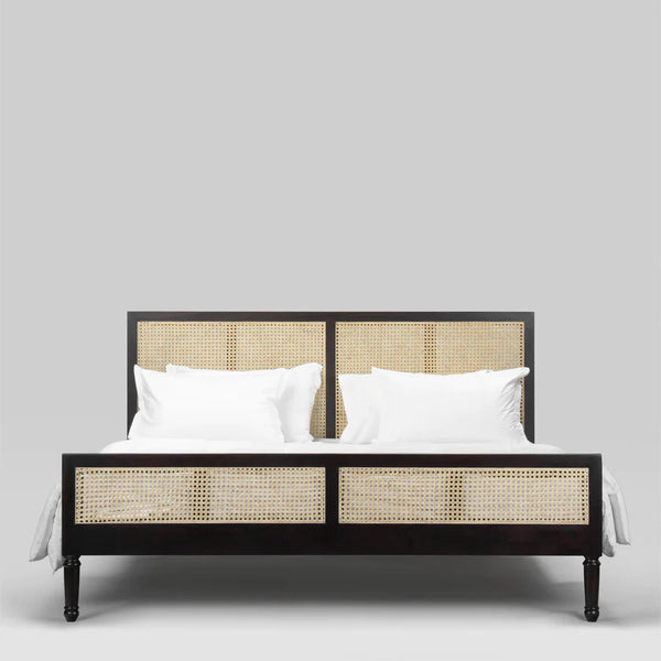 Huntsville Sheesham Wood Cane Bed-All Sizes