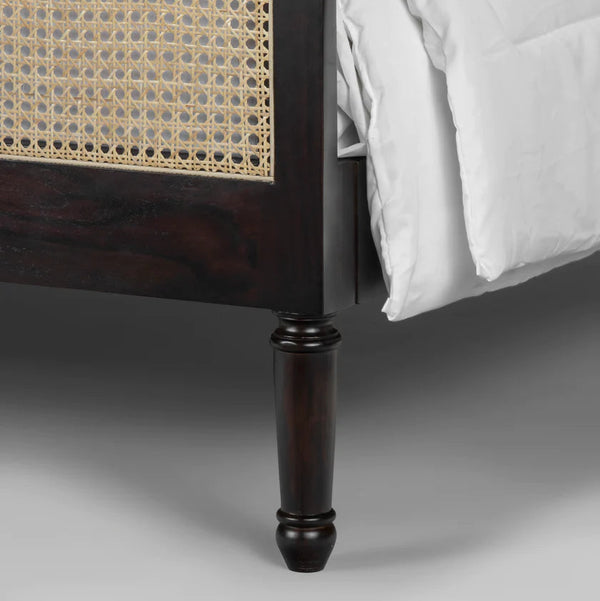 Huntsville Sheesham Wood Cane Bed-All Sizes