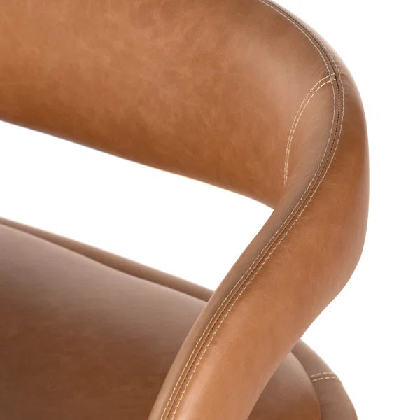 Huston Leather Upholstered Dining Bench