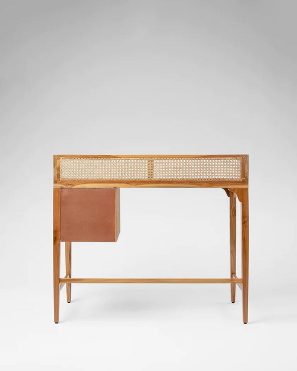 Modern Rattan Mango Solid WoodStudy Table