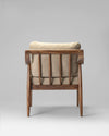 Classic Wooden Outdoor Chair - Brown Finish