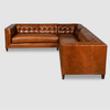 Imperatriz Solid Wood Leather Sectional Sofa