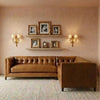 Imperatriz Solid Wood Leather Sectional Sofa