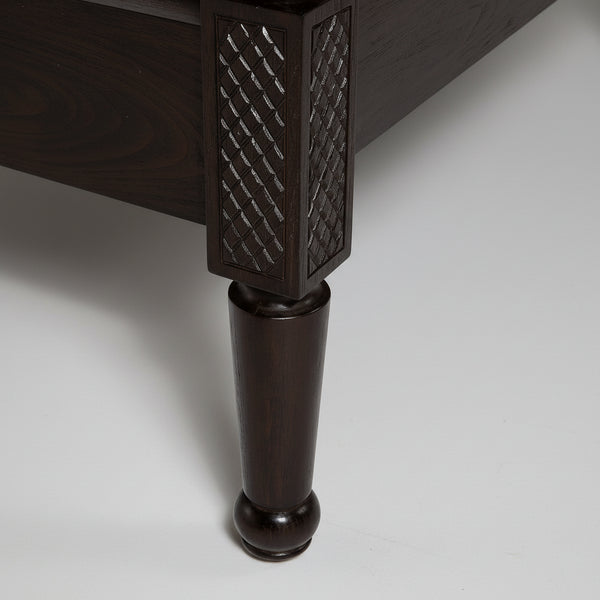 Imperial Solid Wood Poster Bed In Walnut Finish