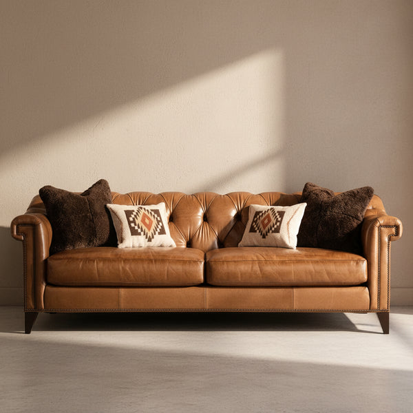 Indiana Leather 4 Seater Sofa