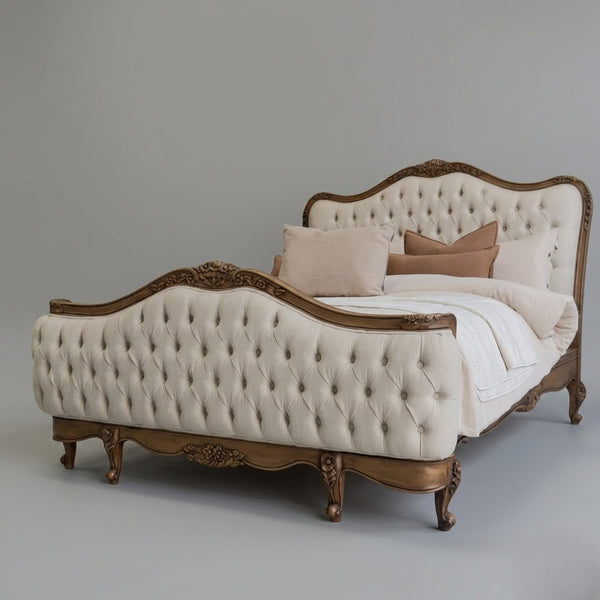 Iquitos Royal French Style Solid Wood Bed - All Sizes