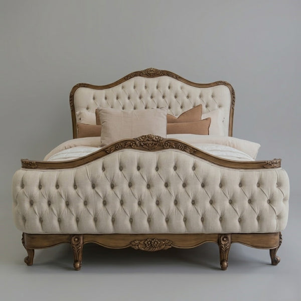 Iquitos Royal French Style Solid Wood Bed - All Sizes