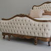 Iquitos Royal French Style Solid Wood Bed - All Sizes