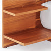 Iris Solid Acacia Wood Bed With Nightstand- All Sizes