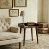 Irvine Sheesham Wood End Table - Brown Finish