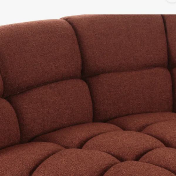 Itacoatiara Solid Wood Linen Sectional Sofa