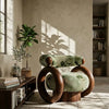 Itaugua Solid Wood & VelvetAccent Chair