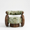 Itaugua Solid Wood & VelvetAccent Chair