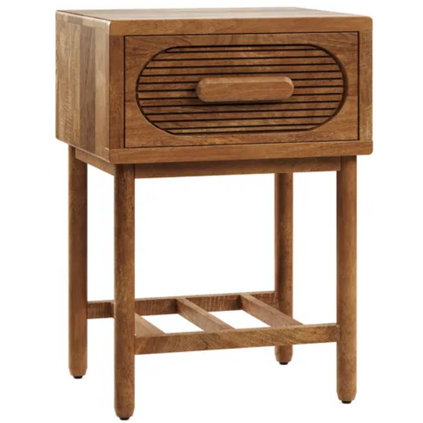 Izmir Modern Mango Wood Side Table