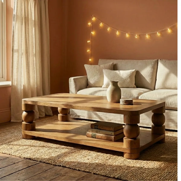 Jaguar Oak Wood Coffee Table