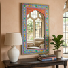 Jaipuri Handpanited and Handcarved Mirror Frame